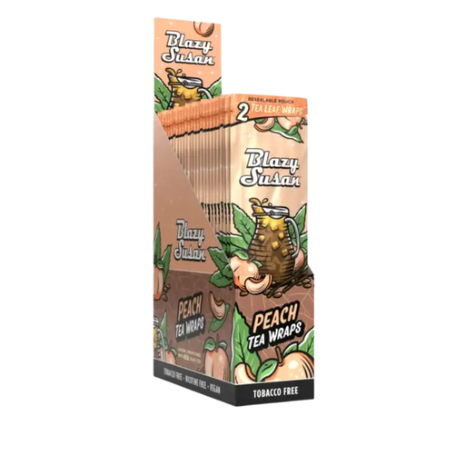 [BS PEACH TEA WRAPS] Blazy Susan Peach Tea Leaf Wraps - 25ct