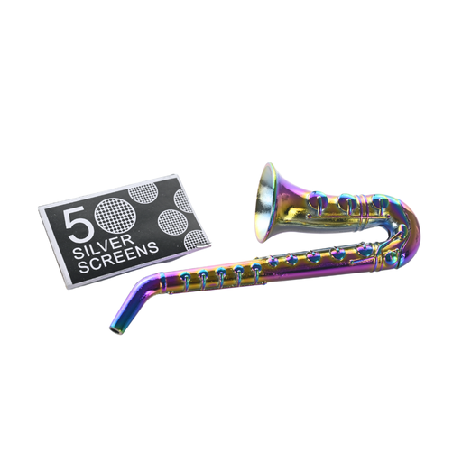 [DK8378B] D&K Dengke (Saxophone Style) Pipe Set w/ Screens - 24ct